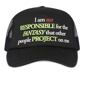 NWT PLEASURES responsible  Black Trucker Hat